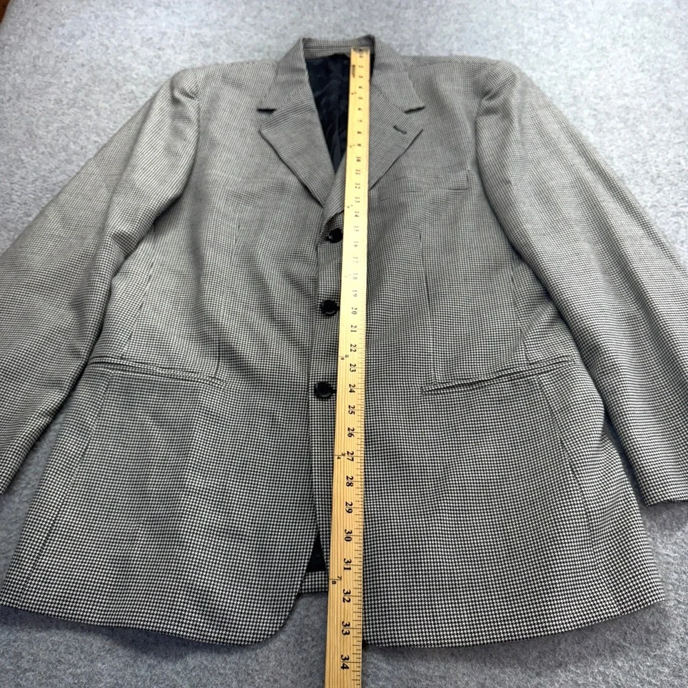 Banana Republic Men's Blazer 42R Houndstooth Wool-Cashmere Italian Made‎ Classic